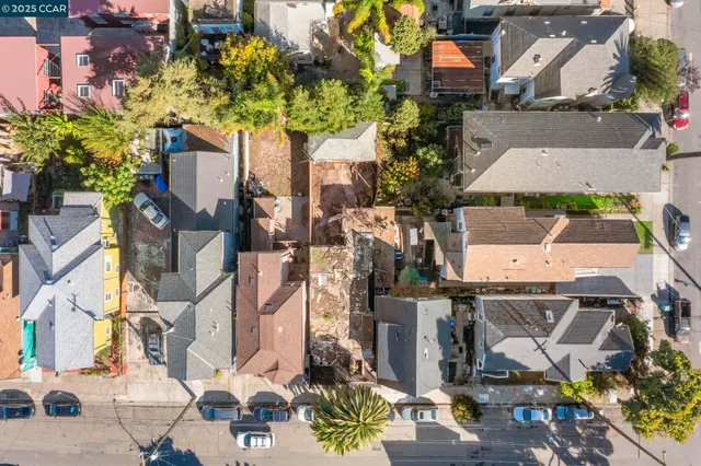 an aerial view of a city