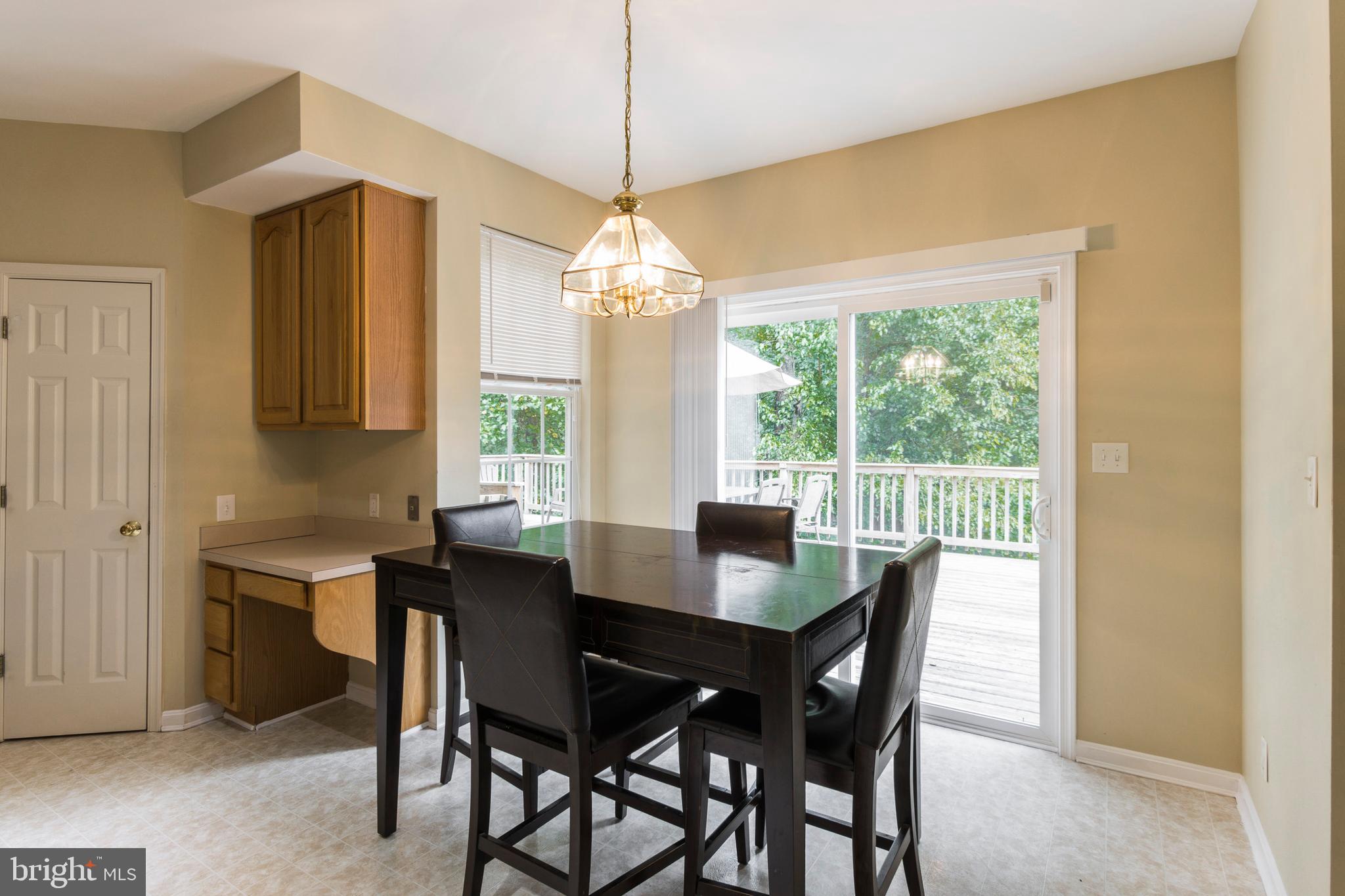 8640 Willow Run Road Windsor Mill, MD 21244 - Photo 10 of 37 Breakfast Room w/ Slider to Deck