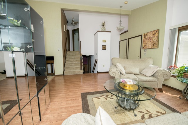 4 Wedgewood Road Matteson, IL 60443 - Photo 4 of 20 a living room with couches chairs and kitchen view with wooden floor