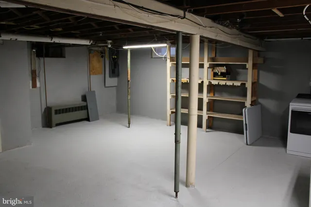 a view of storage and utility room