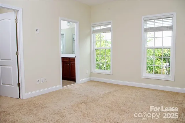 a bathroom with a sink vanity and a mirror