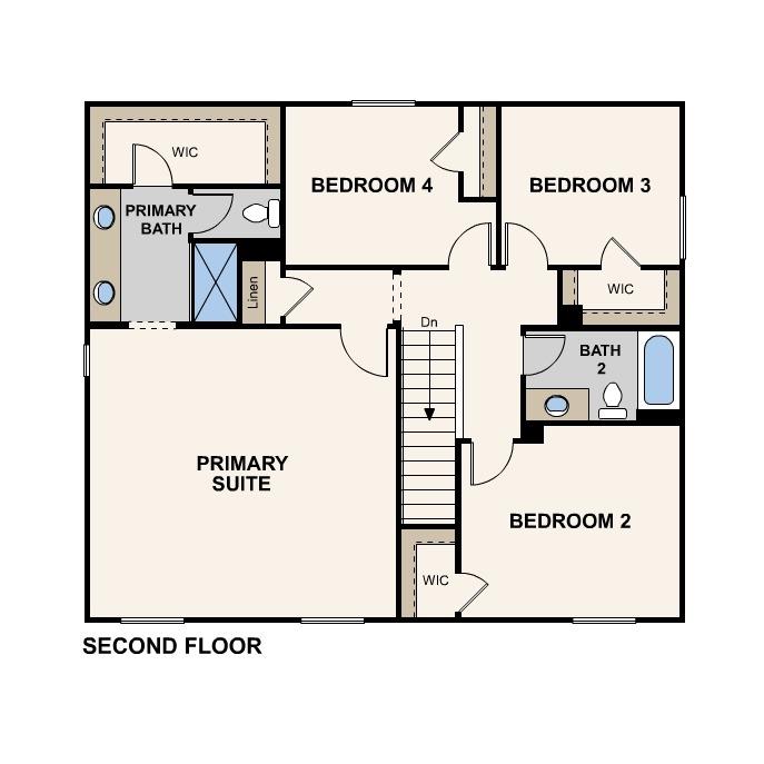 458 South Orange Avenue Reedley, CA 93654 - Photo 3 of 3 458 S Orange Ave Floorplan, Second Floor