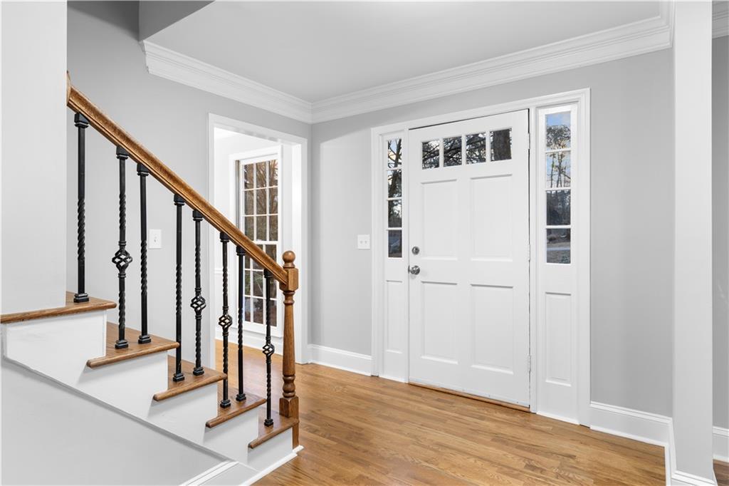 3907 Brinton Mill Road Marietta, GA 30062 - Photo 6 of 61 a view of front door with hallway
