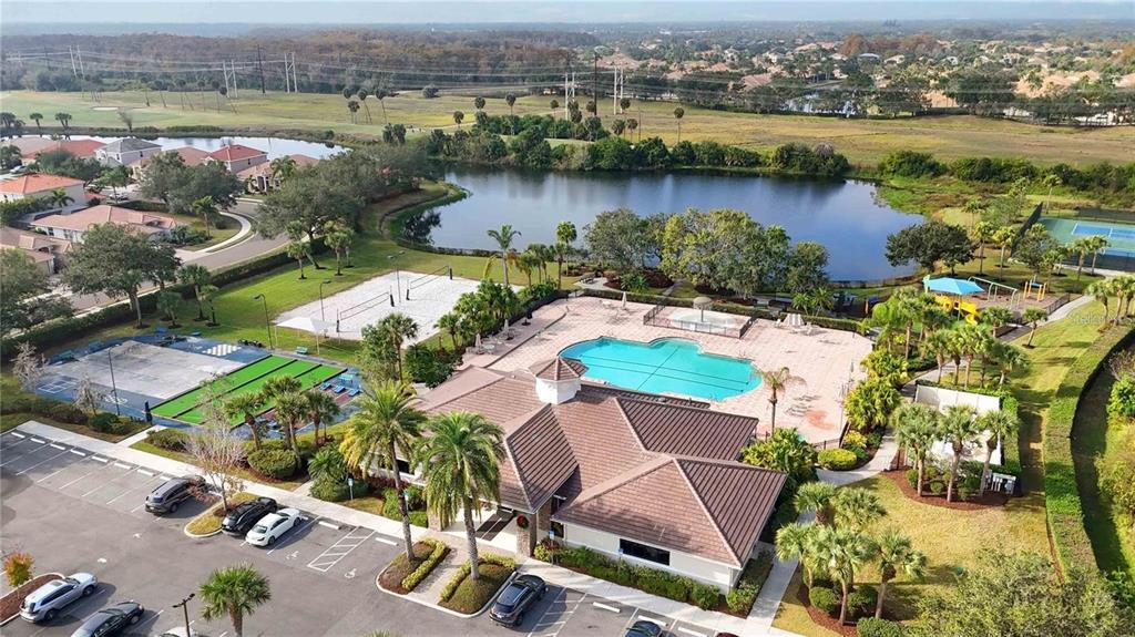 8721 Stone Harbour Loop Bradenton, FL 34212 - Photo 52 of 71 an aerial view of lake residential house with outdoor space