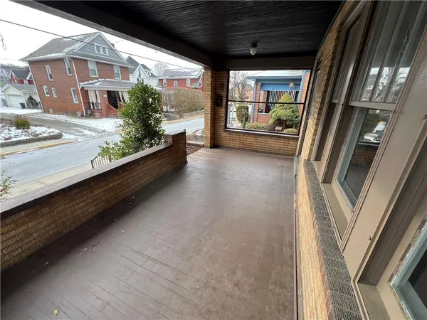a view of balcony with an outdoor space