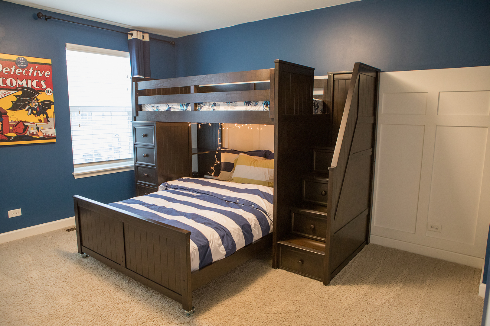 5718 Oak Ridge Way Lisle, IL 60532 - Photo 19 of 29 a bedroom with a bed and a refrigerator