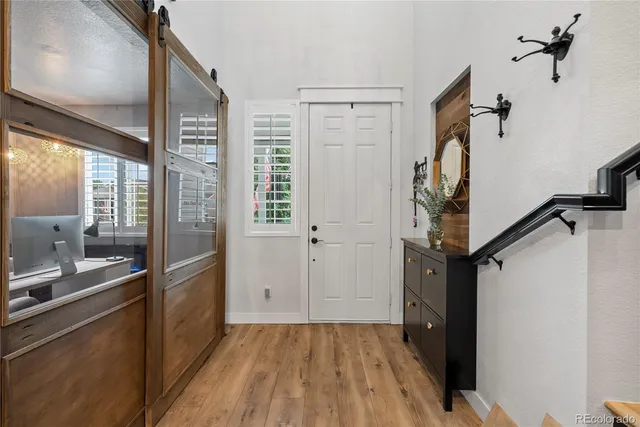 a view of a walk in closet