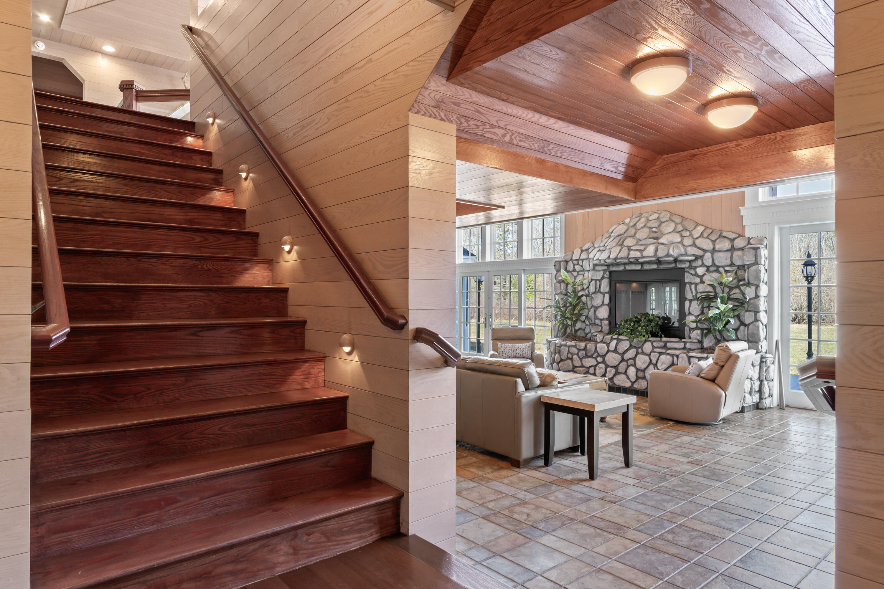 238 Laudholm Farm Road Wells, ME 04090 - Photo 24 of 74 Lighted Stairway