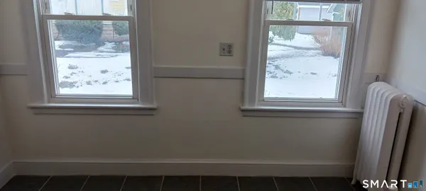 a bathroom with a window