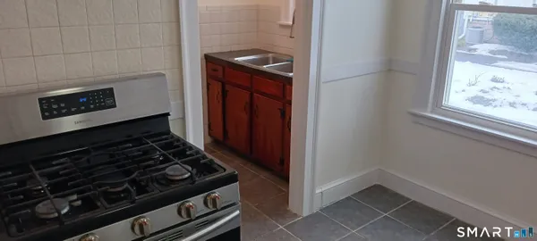 a close up of a stove