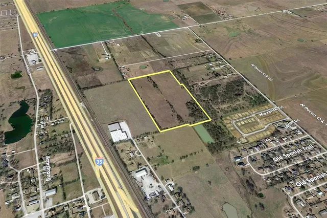 a city view with tall buildings