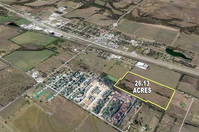 an aerial view of a city