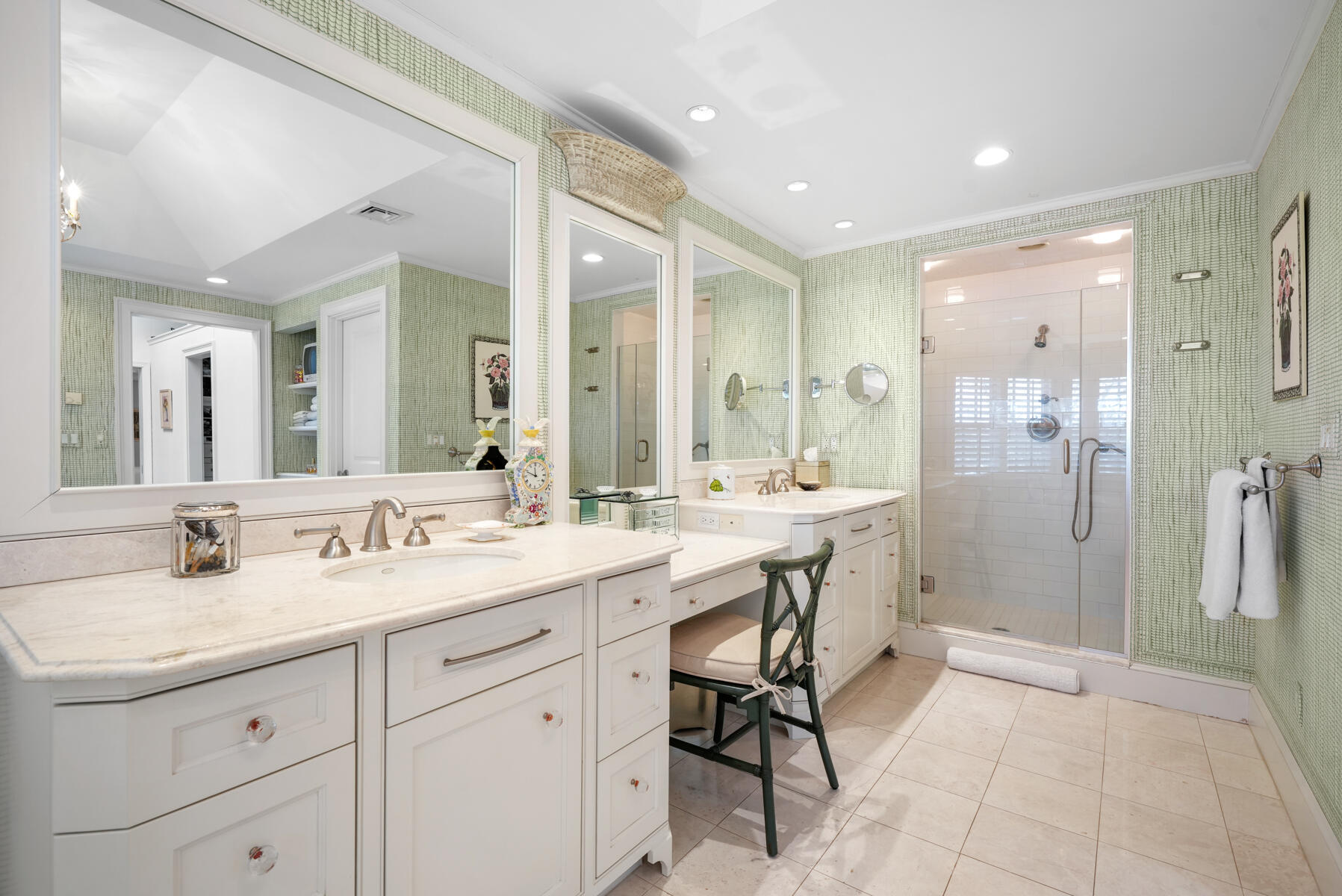 68 Waterman Farm Road Centerville, MA 02632 - Photo 28 of 47 a bathroom with a double vanity sink mirror and double