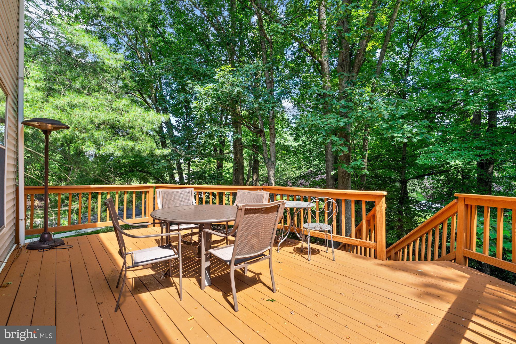 89 Catoctin Court Silver Spring, MD 20906 - Photo 4 of 29 Very Large Deck surrounded by Mature Trees