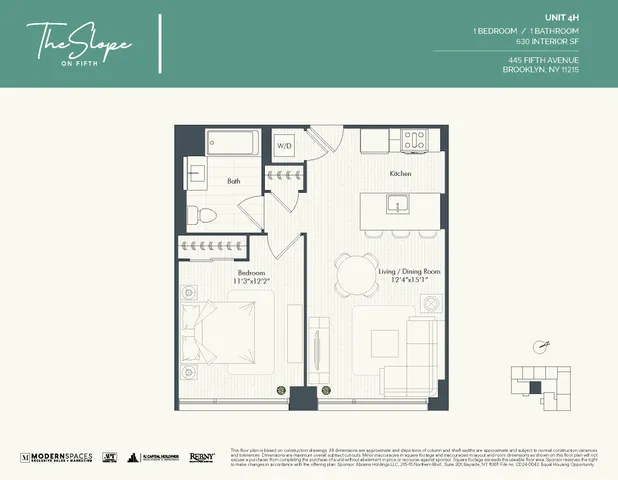 $988,000 | 445 5th Avenue, Unit 4H | Park Slope