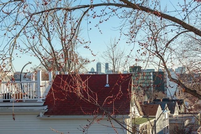 an outdoor view with patio
