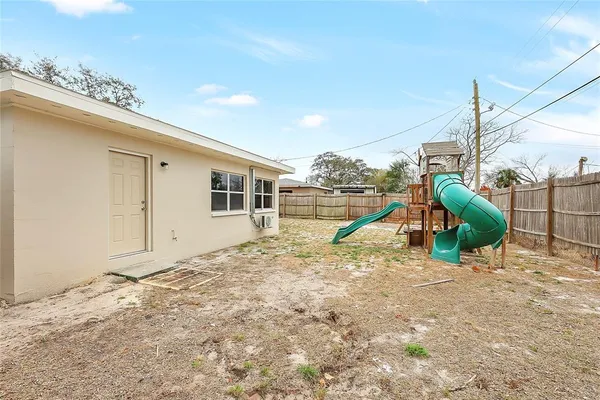 a view of outdoor space with seating