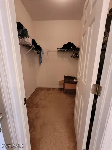 a view of walk in closet