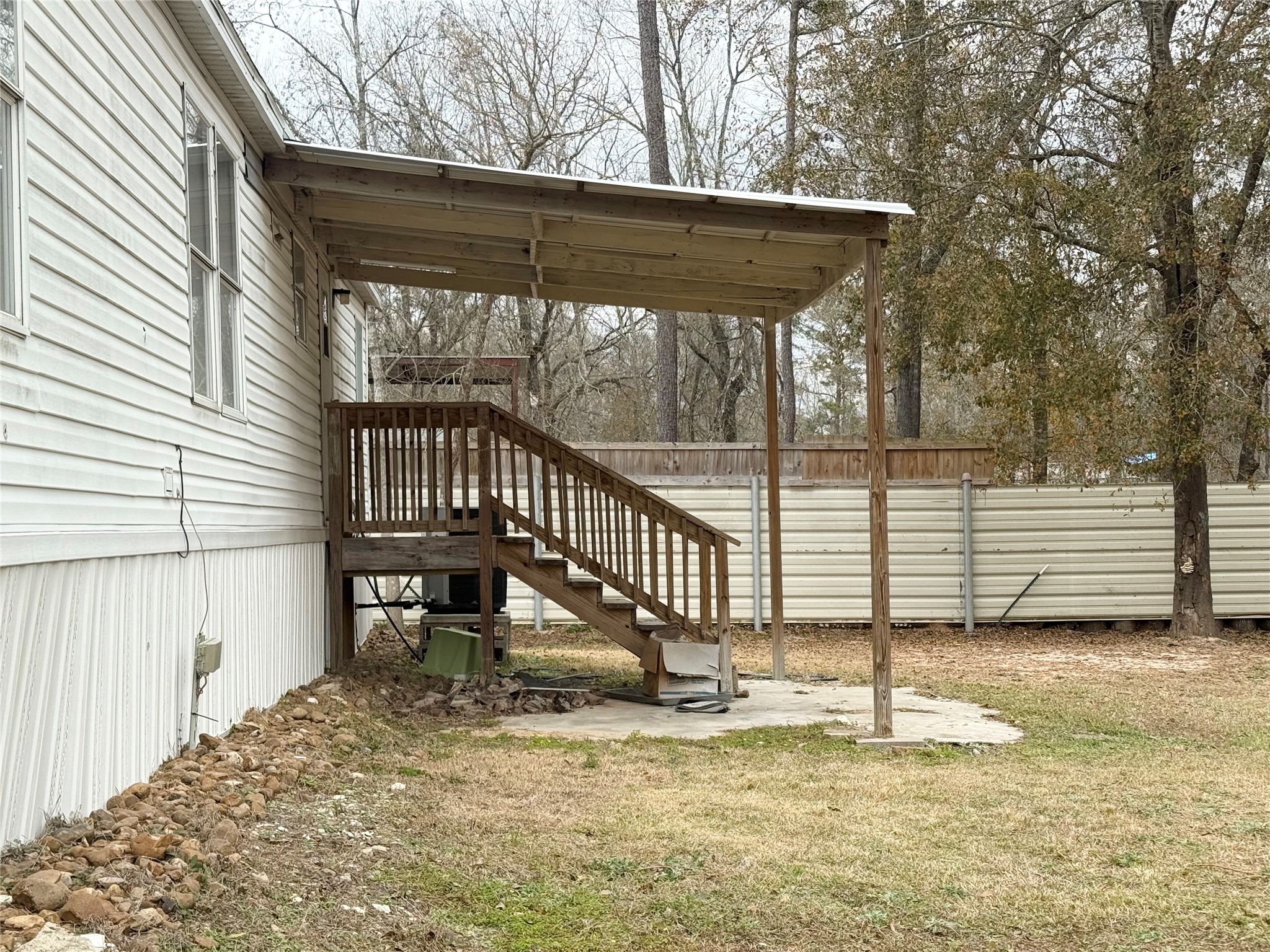 14912 Hannah Way Conroe, TX 77302 - Photo 12 of 20 a view of a deck with a fence