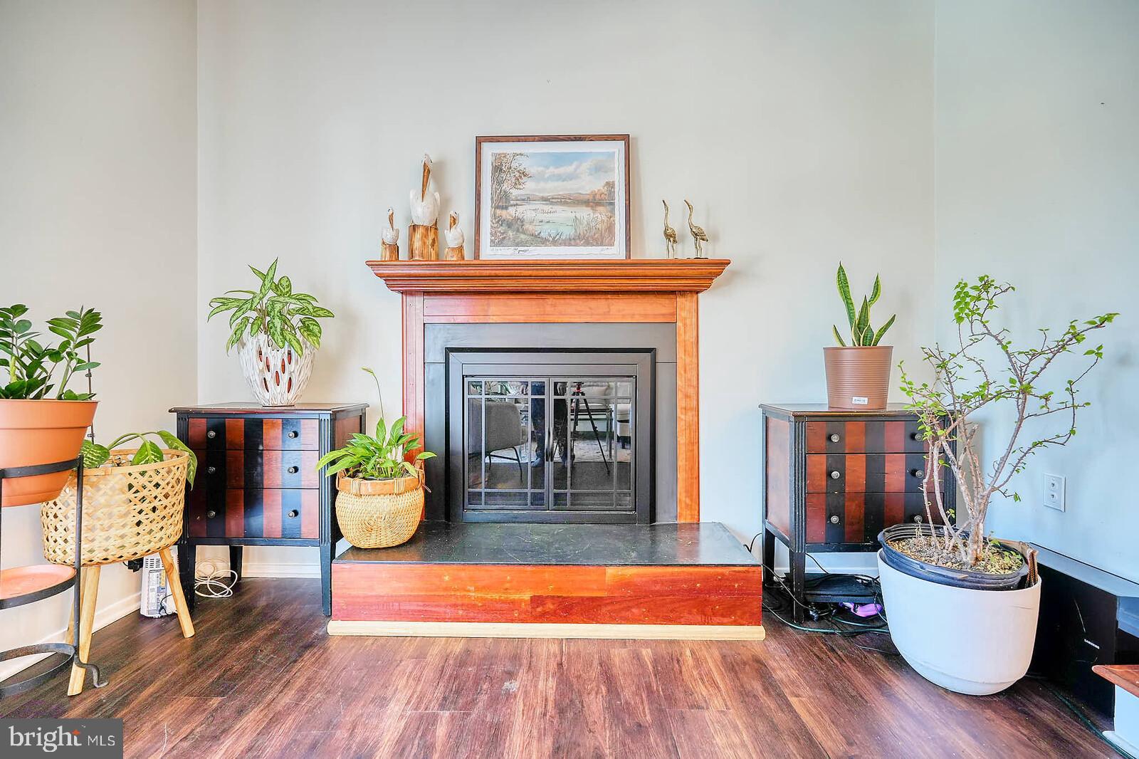 7900 Bentley Village Drive, Unit 11B Springfield, VA 22152 - Photo 8 of 42 Living room fireplace.