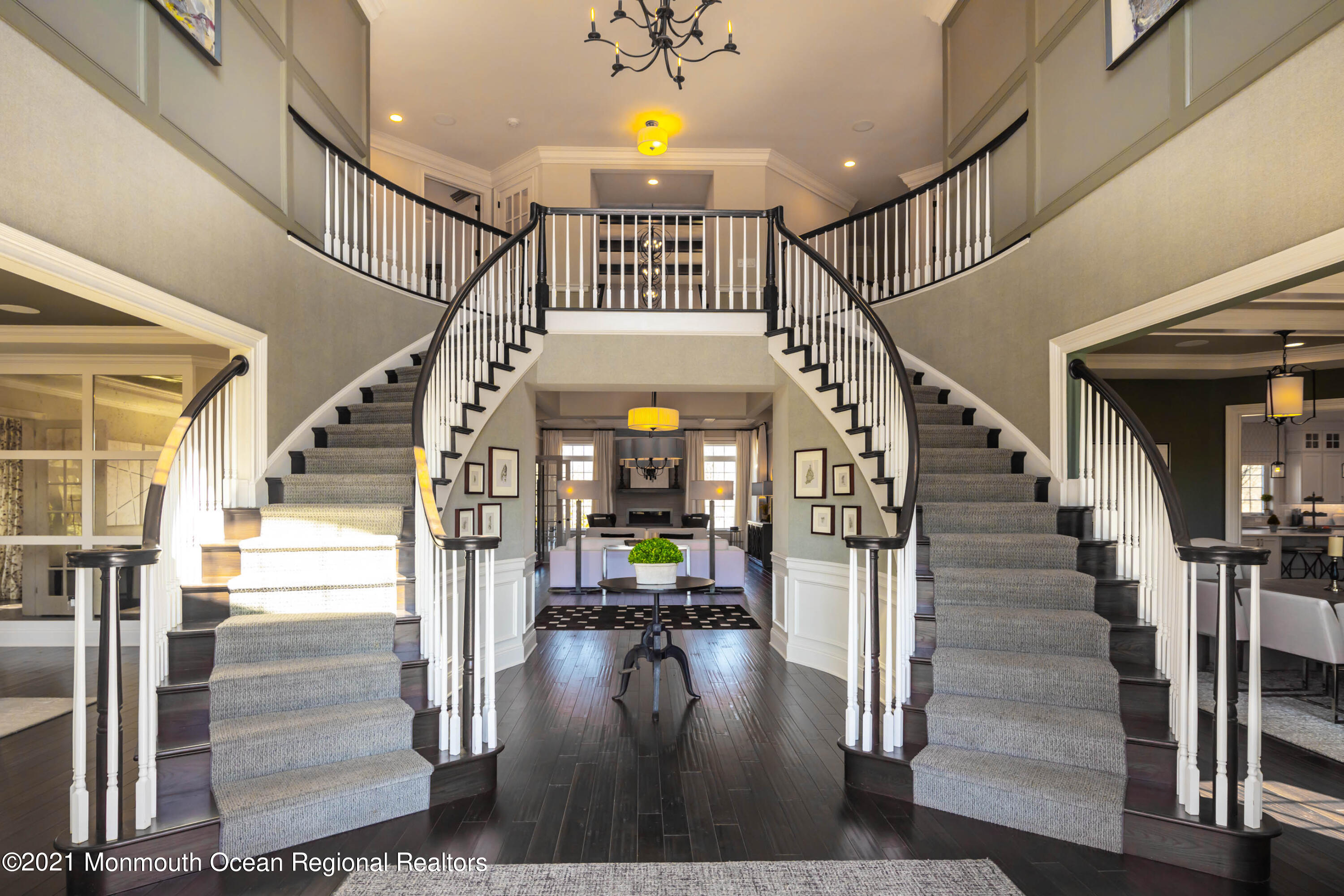 8 Strathmore Road Lincroft, NJ 07738 - Photo 11 of 76 a view of entryway and hall with wooden floor