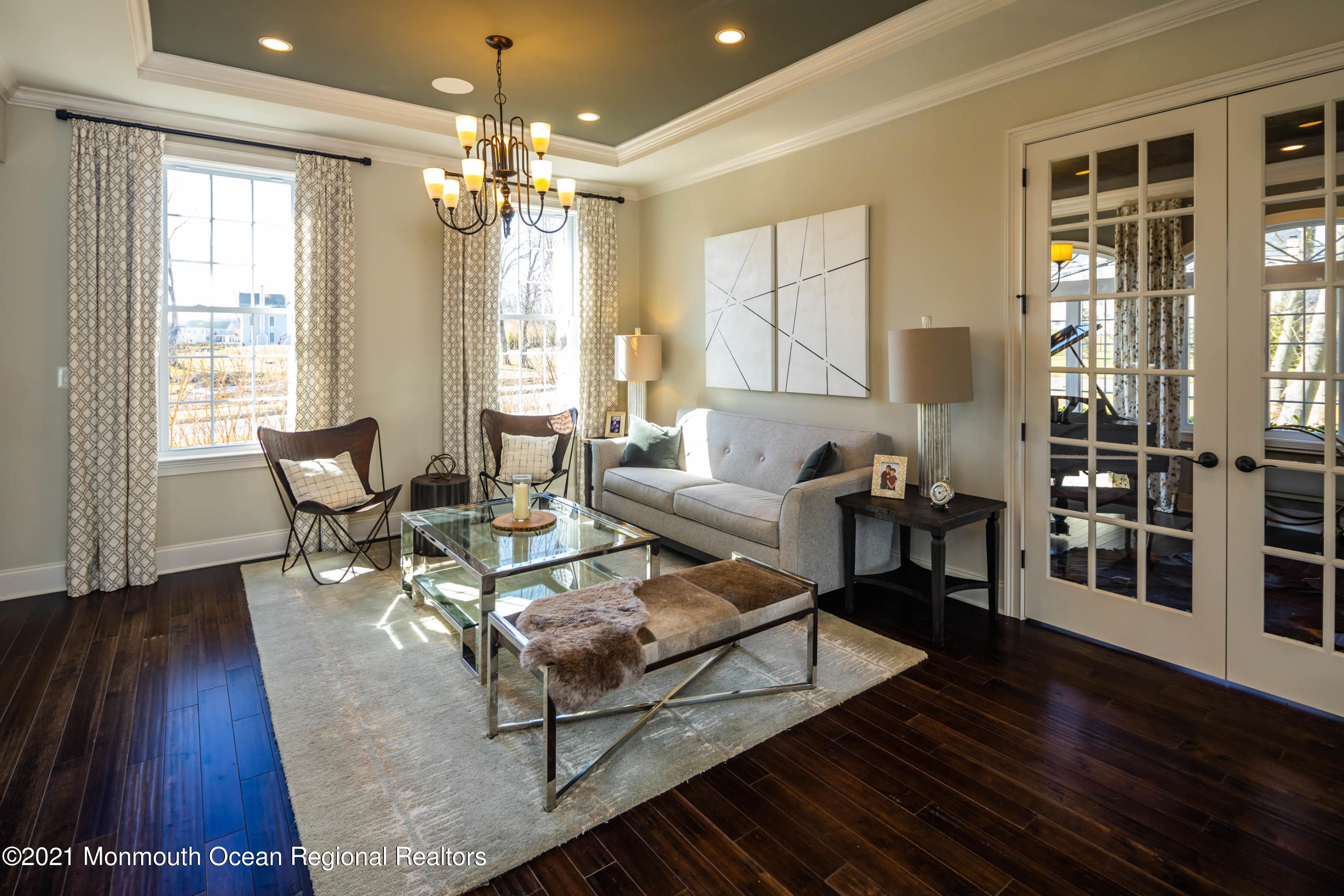 8 Strathmore Road Lincroft, NJ 07738 - Photo 12 of 76 a living room with furniture and wooden floor