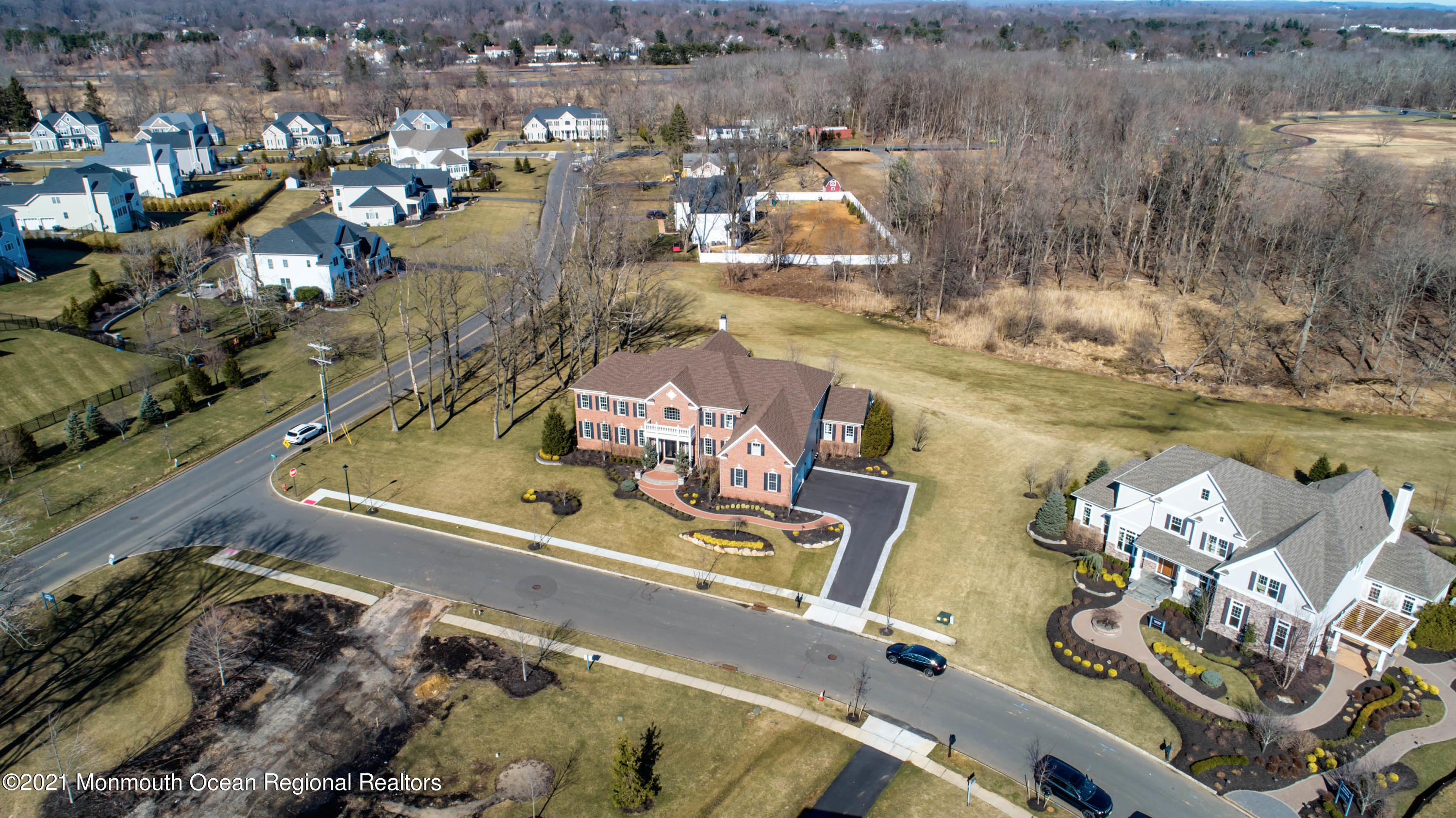 8 Strathmore Road Lincroft, NJ 07738 - Photo 4 of 76 70_8 Strathmore Rd Aerial-12