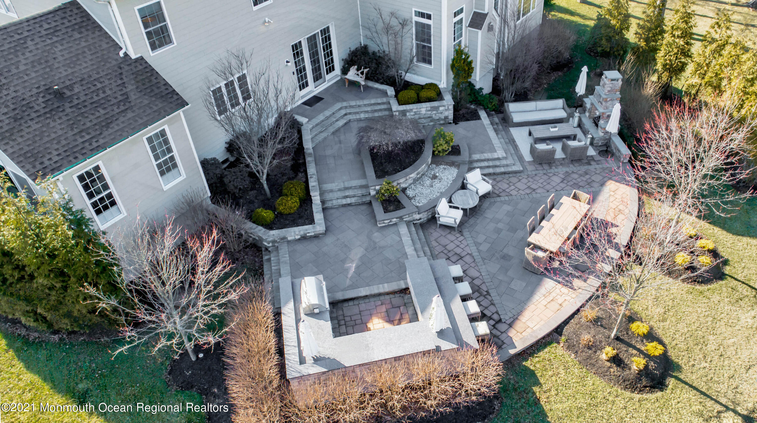 8 Strathmore Road Lincroft, NJ 07738 - Photo 76 of 76 an aerial view of houses with outdoor space