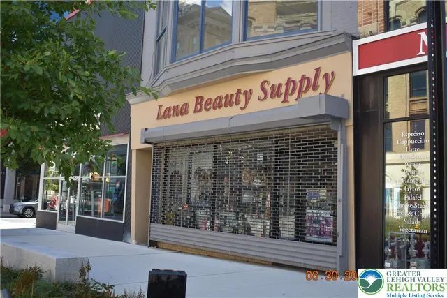 a view of a building with street