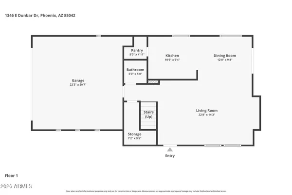 $395,000 | 1346 East Dunbar Drive, Phoenix, AZ 85042