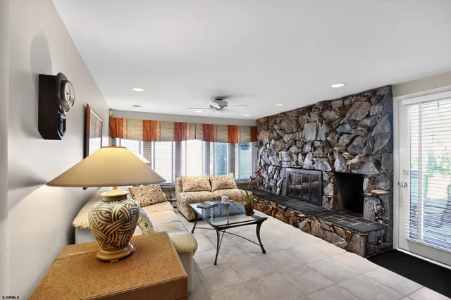 an aerial view of a houses with outdoor space