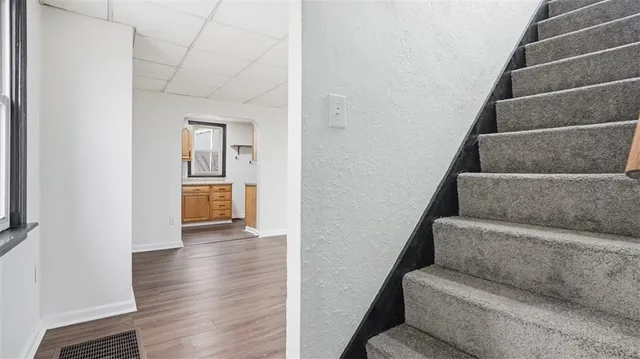 a view of livingroom with furniture and wooden floor
