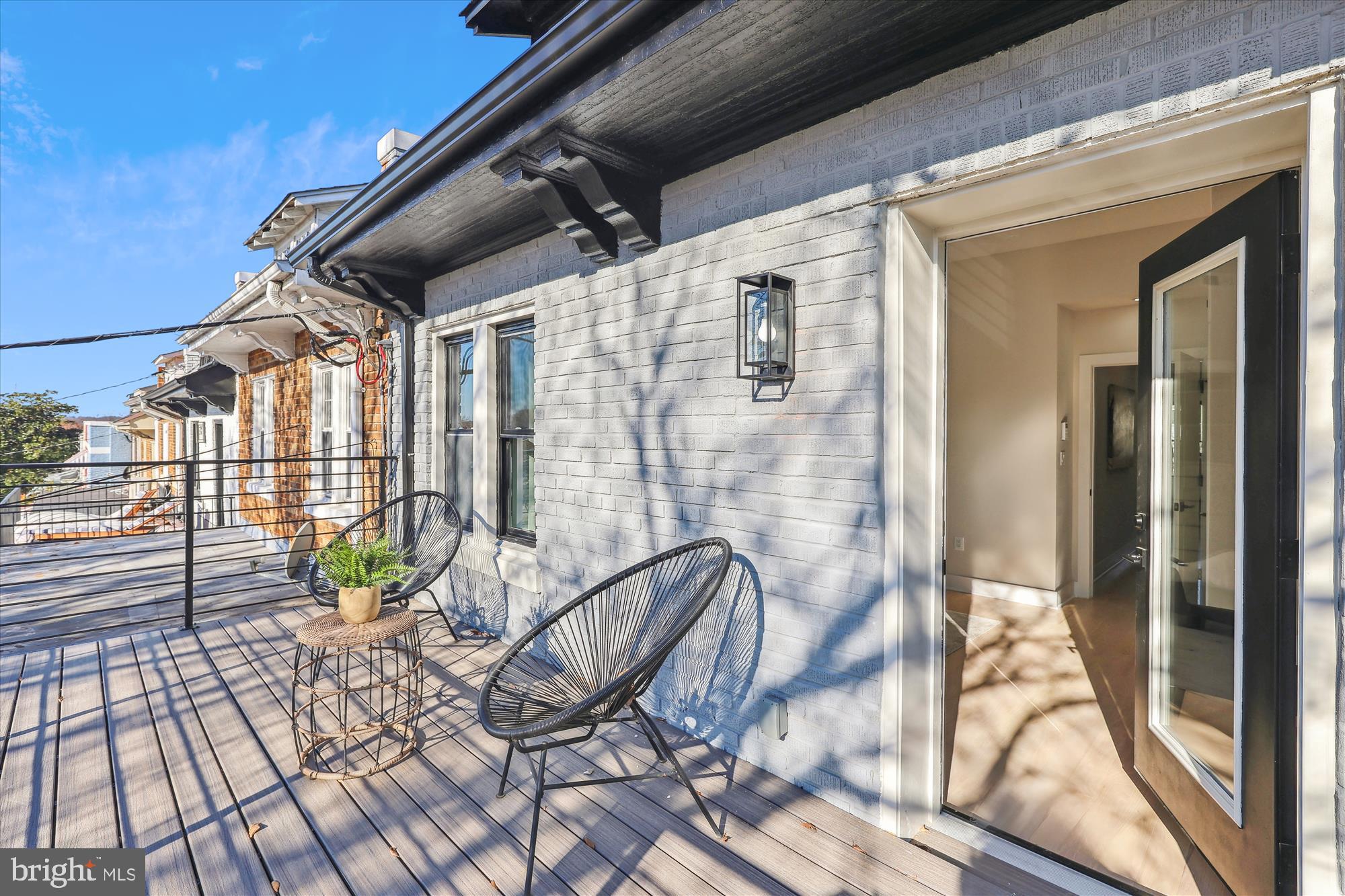 411 Decatur Street Northwest Washington, DC 20011 - Photo 29 of 52 a view of balcony with wooden floor