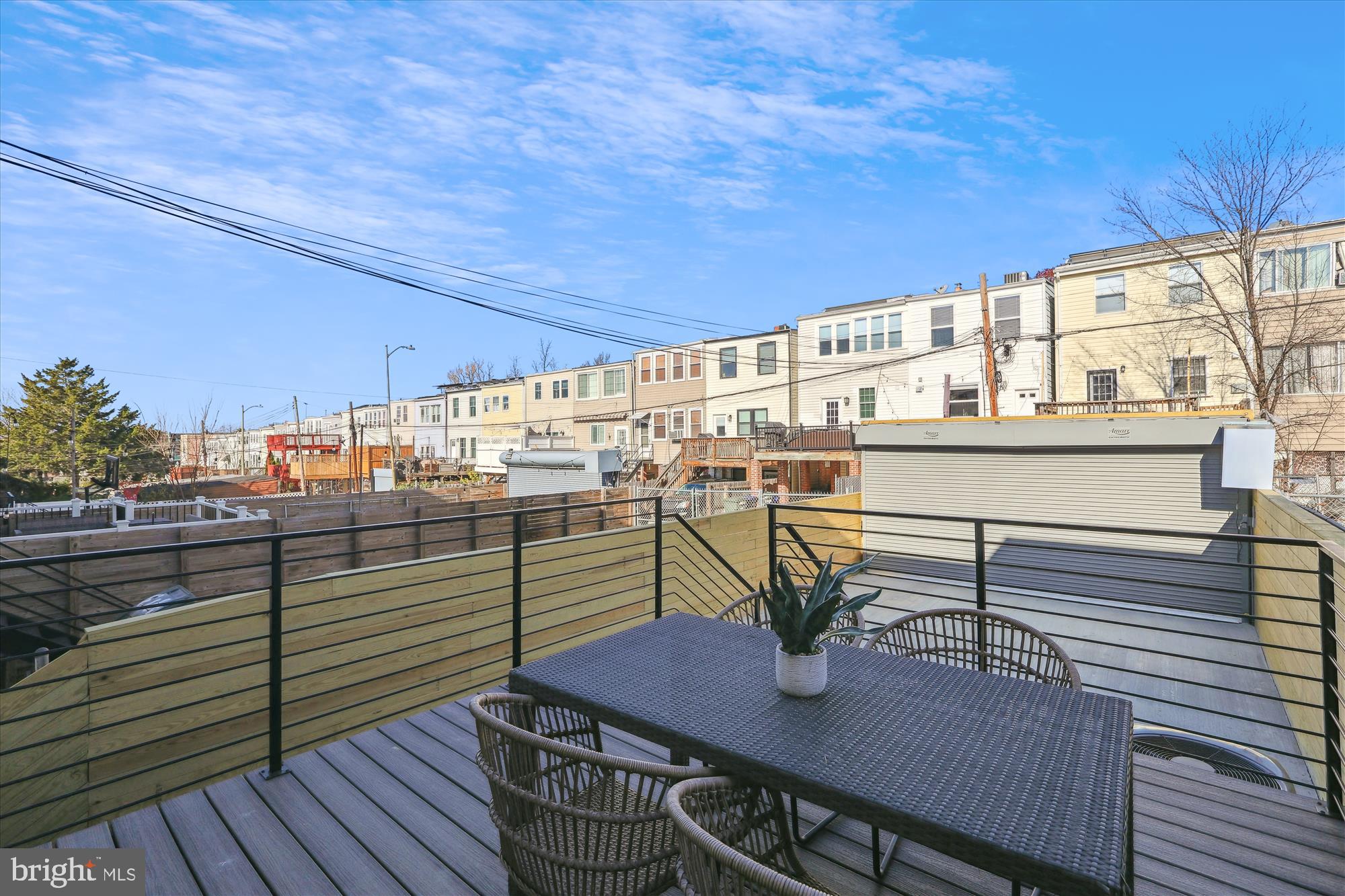 411 Decatur Street Northwest Washington, DC 20011 - Photo 48 of 52 a view of a balcony with wooden floor