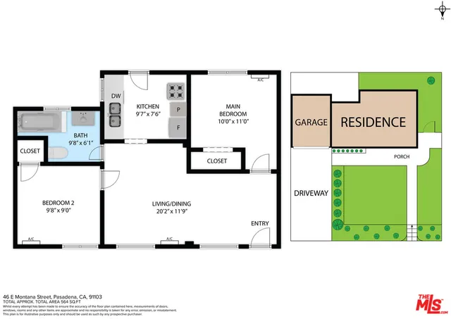 $674,000 | 46 East Montana Street, Pasadena, CA 91103