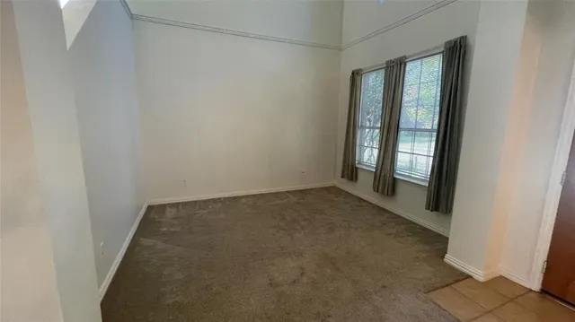 a view of a hallway with entryway