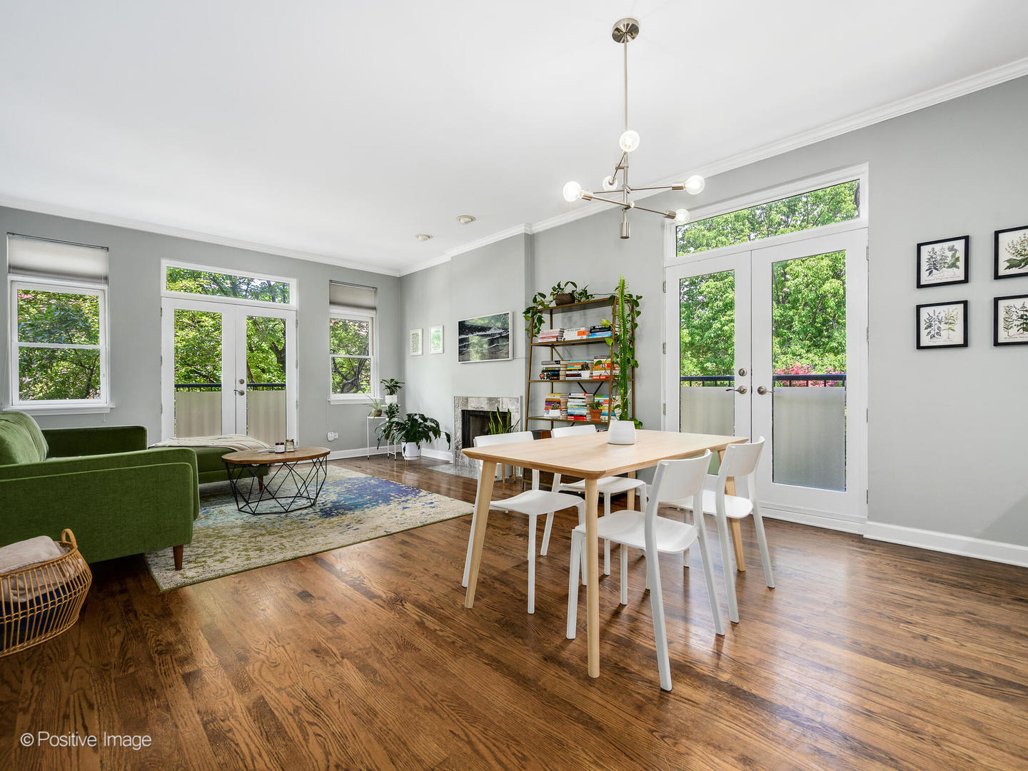 4315 North Kenmore Avenue, Unit 1N Chicago, IL 60613 - Photo 4 of 27 a view of a dining room with furniture window and wooden floor