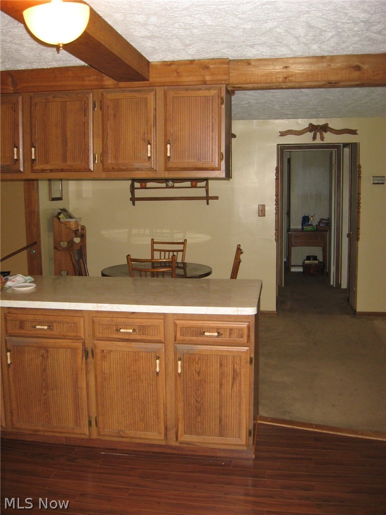 6391 Indian Point Road Painesville, OH 44077 - Photo 3 of 21 Breakfast bar and newer flooring in kitchen.
