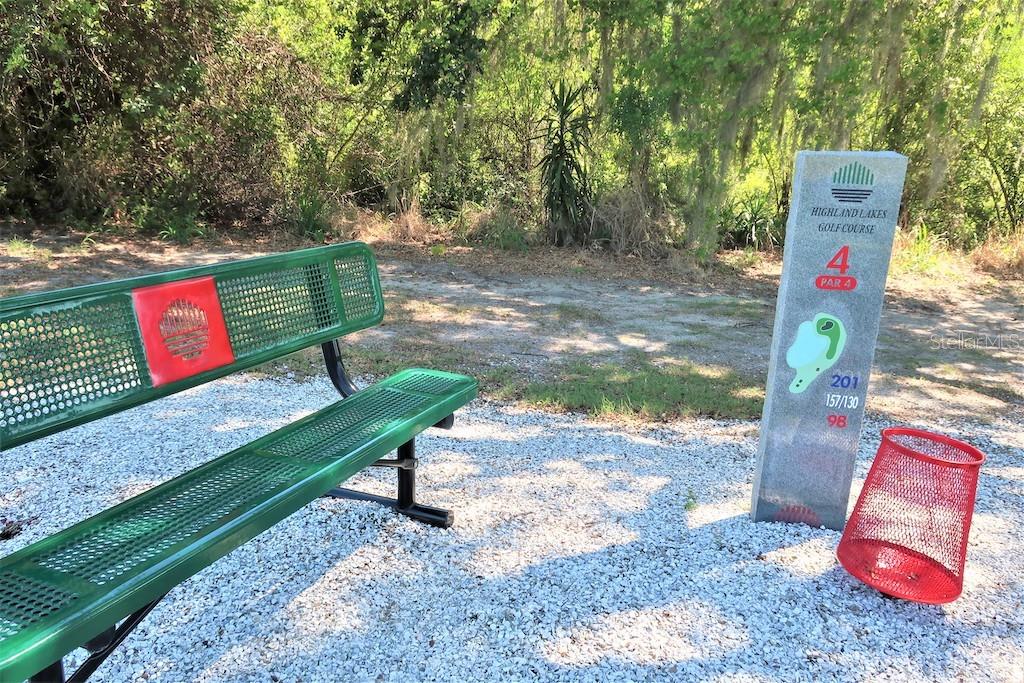 1065 Tartan Drive, Unit C Palm Harbor, FL 34684 - Photo 51 of 91 a wooden bench sitting in the middle of a park