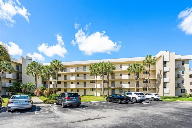 a car parked in front of a building