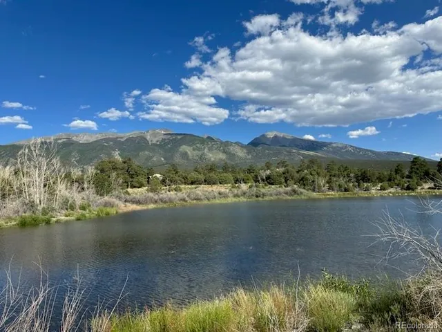 a view of lake with mountain