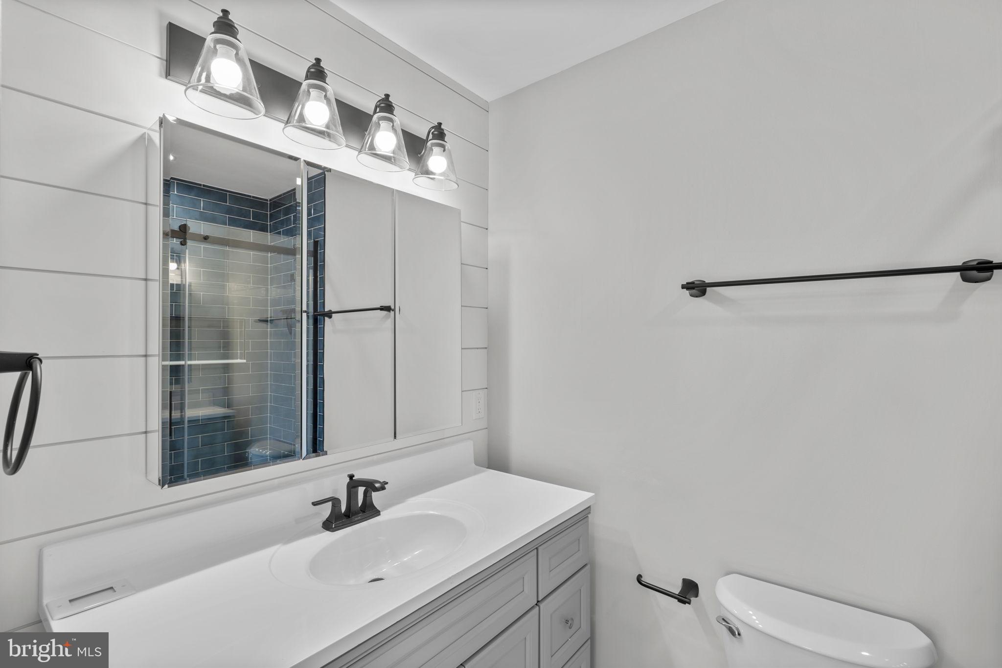 3050 Seminole Road Woodbridge, VA 22192 - Photo 16 of 35 a bathroom with a sink a toilet and shower