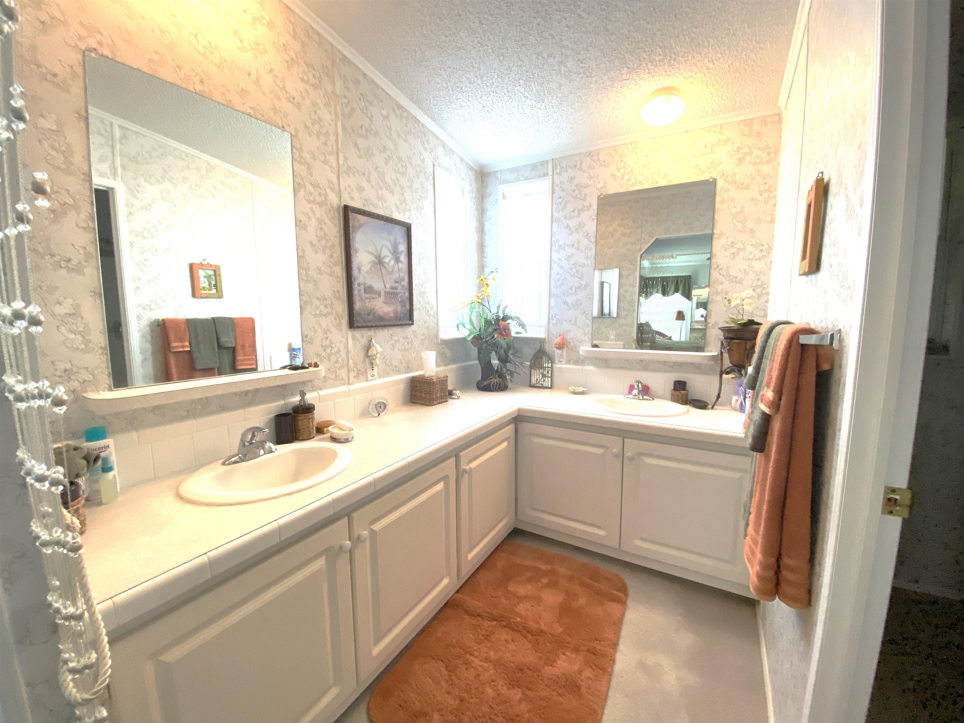 119 Anchorage Drive Beverly Beach, FL 32136 - Photo 14 of 33 a bathroom with a sink a mirror and a bathtub