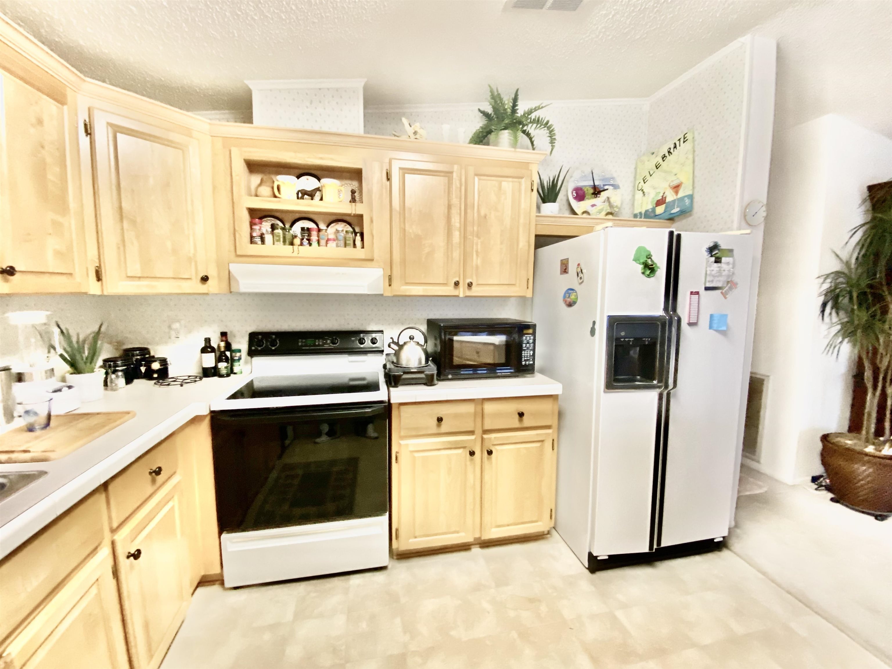 119 Anchorage Drive Beverly Beach, FL 32136 - Photo 9 of 33 a kitchen with stainless steel appliances a stove a sink and a refrigerator