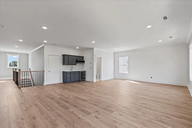 a view of a livingroom with a furniture