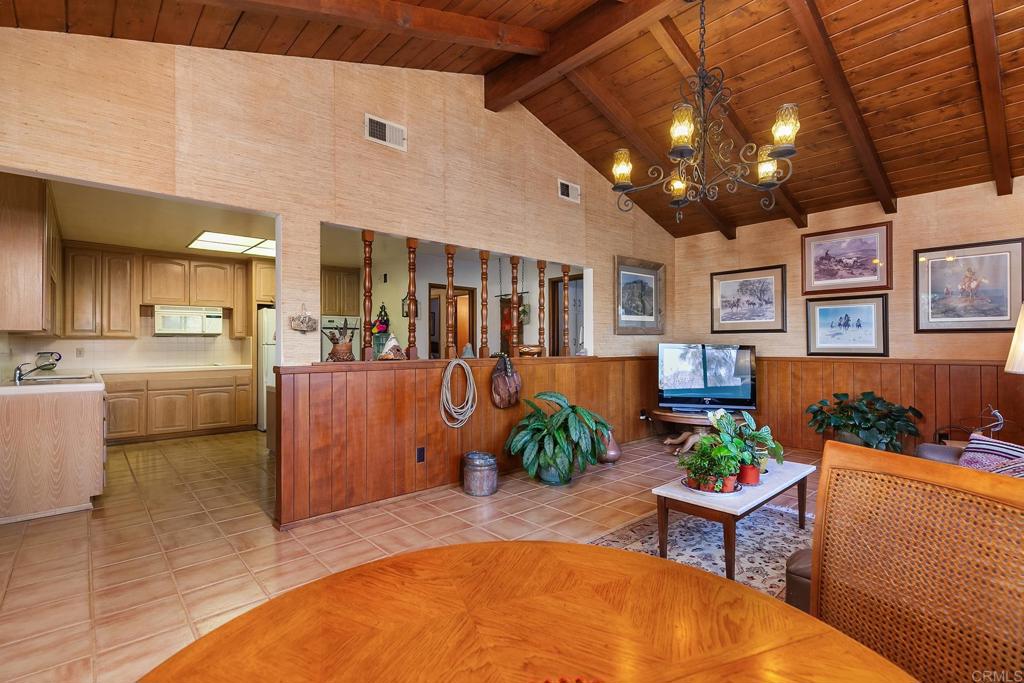 2686 Via Viejas Alpine, CA 91901 - Photo 15 of 64 a living room with furniture and kitchen view