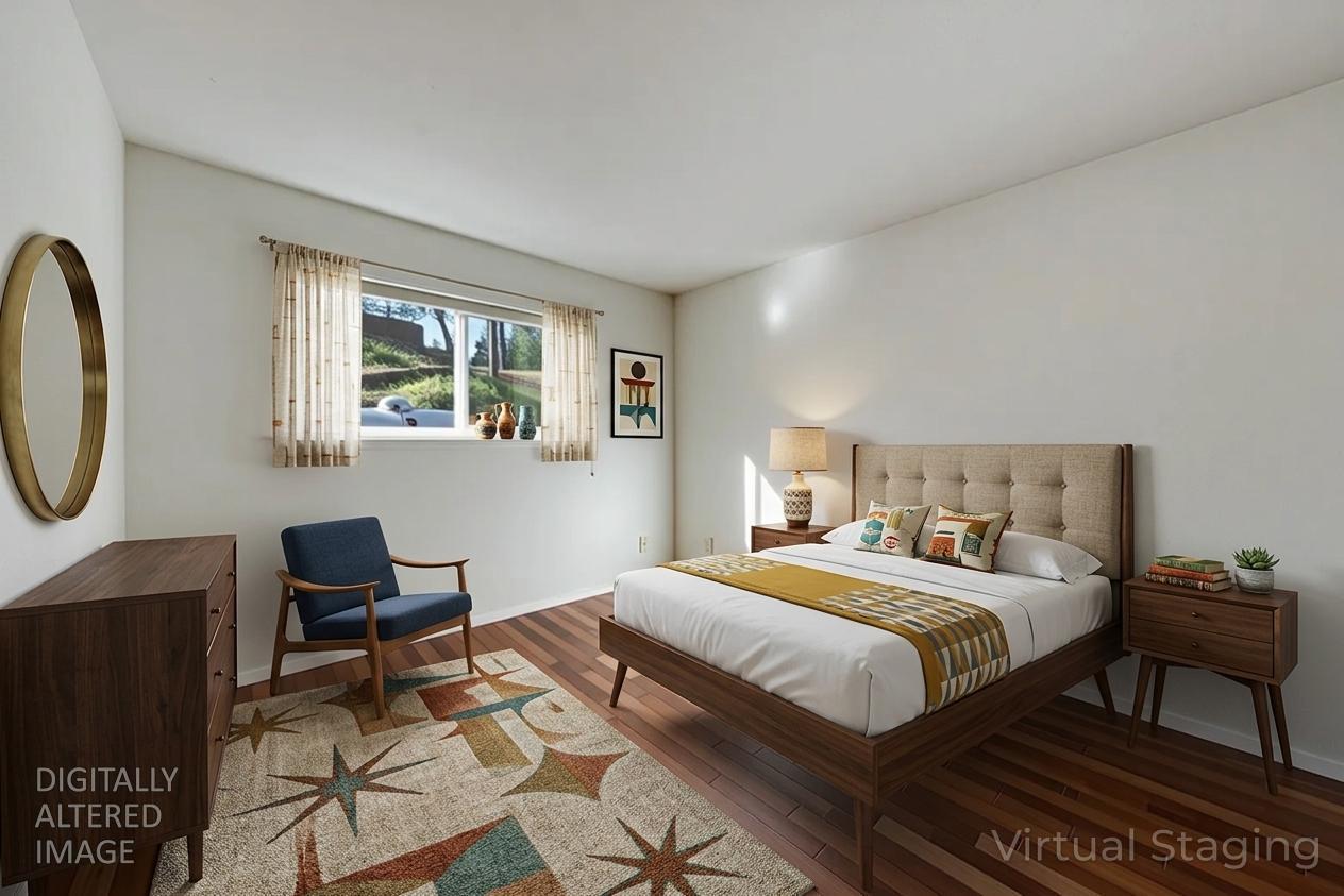 6139 Shad Way Pollock Pines, CA 95726 - Photo 15 of 49 a bedroom with a bed chair and a window