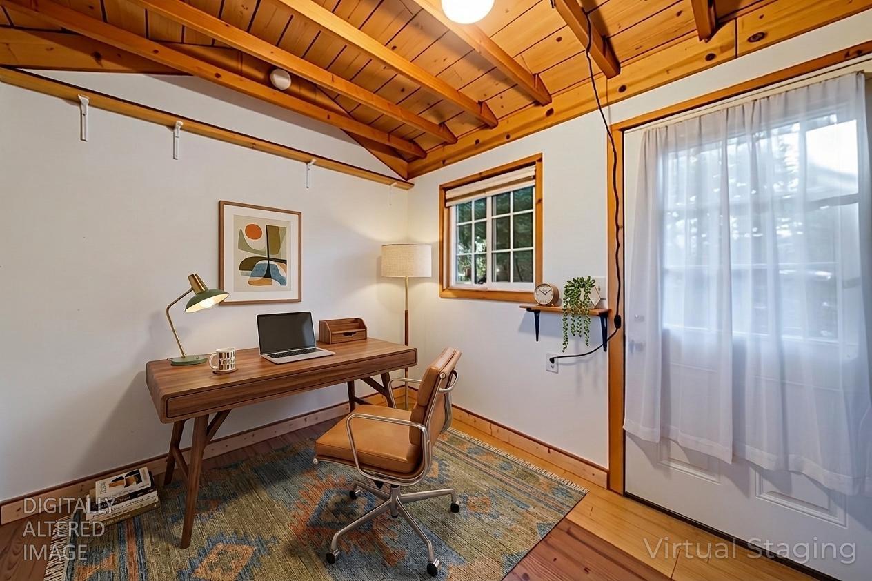 6139 Shad Way Pollock Pines, CA 95726 - Photo 39 of 49 a workspace with wooden floor and furniture