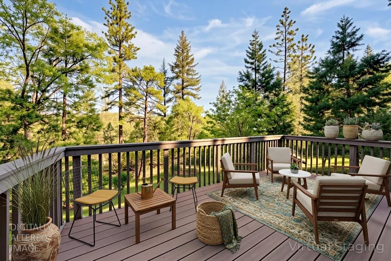 6139 Shad Way Pollock Pines, CA 95726 - Photo 43 of 49 a view of a chairs on wooden deck