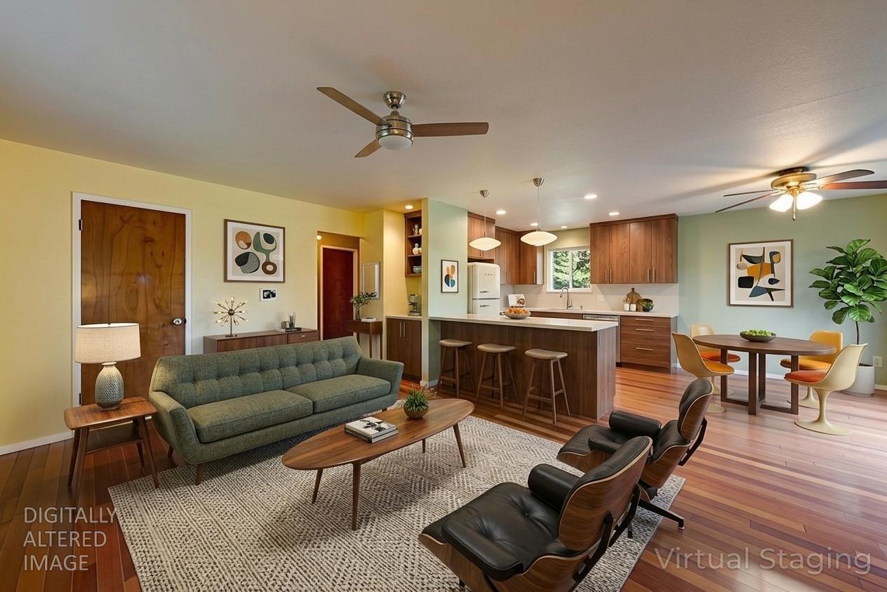 6139 Shad Way Pollock Pines, CA 95726 - Photo 6 of 49 a living room with furniture and kitchen view